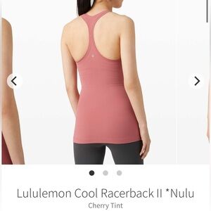 Lululemon Cool Racerback Tank II *Nulu